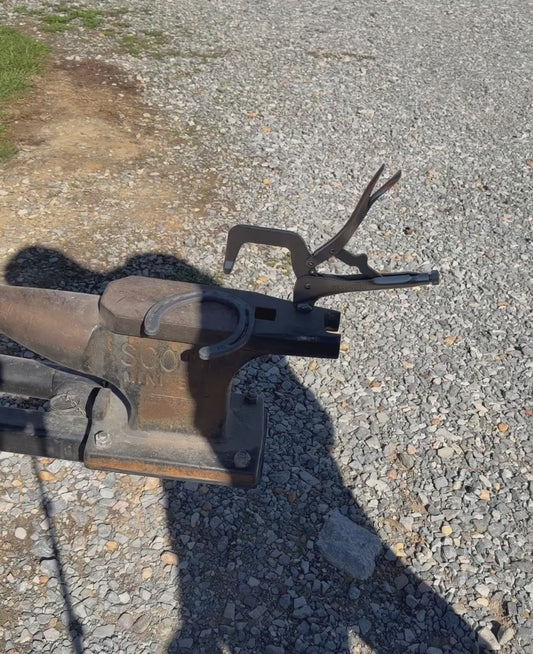 Adjustable anvil hold down
